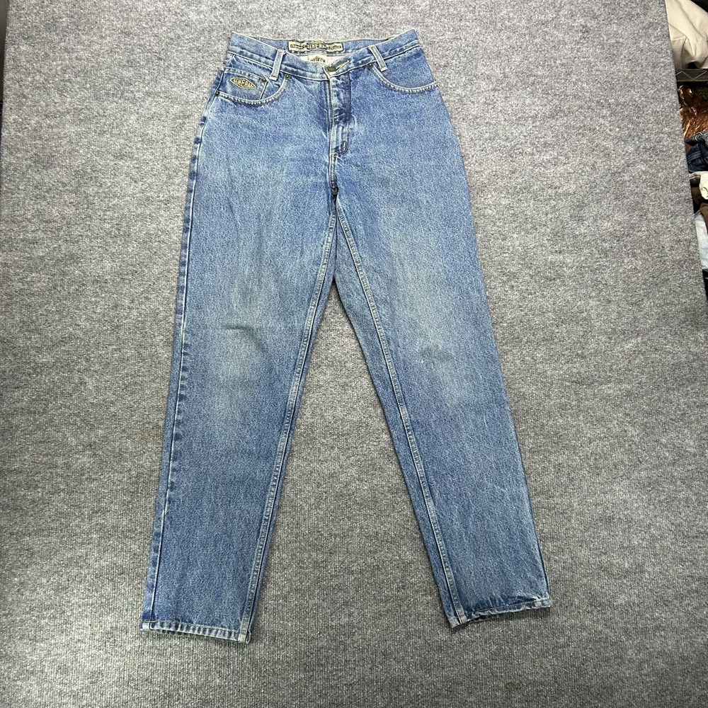 Generra Tapered Jeans Women's 5 Blue Denim Cotton Pockets Zip Fly -‎ 27X30.5